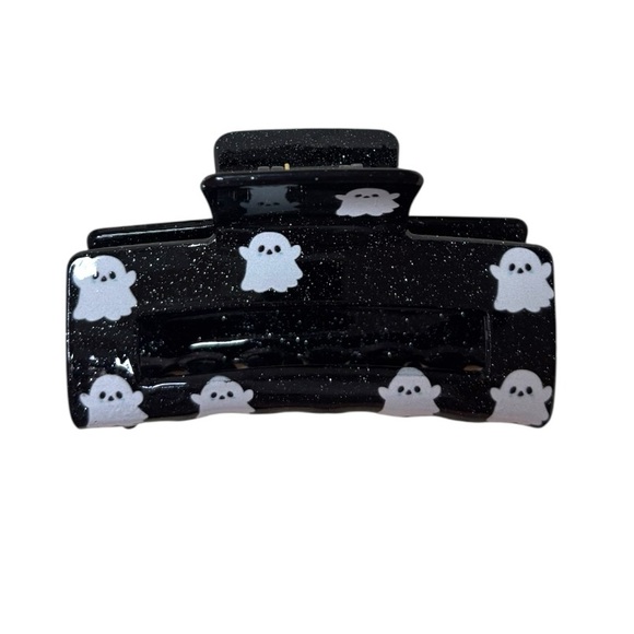 Ghost Glitter Hair Claw Clip NWOT - Picture 3 of 4